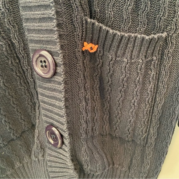 MURMUR Cableknit Buttoned Cardigan Longline Hooded Medium - Picture 5 of 5